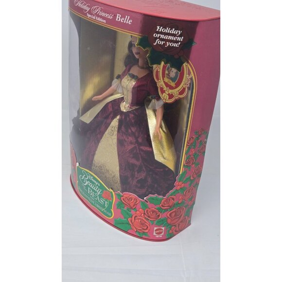 1997 Holiday Princess Belle Disney Beauty and the Beast Barbie Doll 16710 - Picture 8 of 9